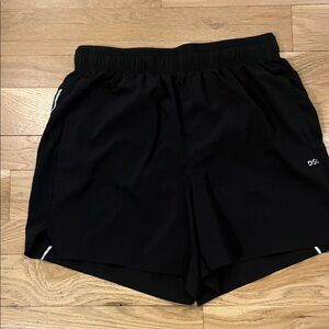 DSG Black Men's Athletic Shorts with White Accent